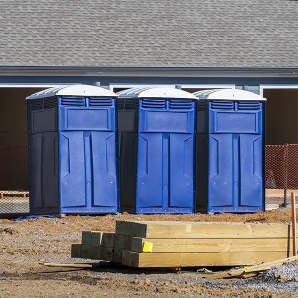 is there a specific order in which to place multiple porta potties in Milton Ohio